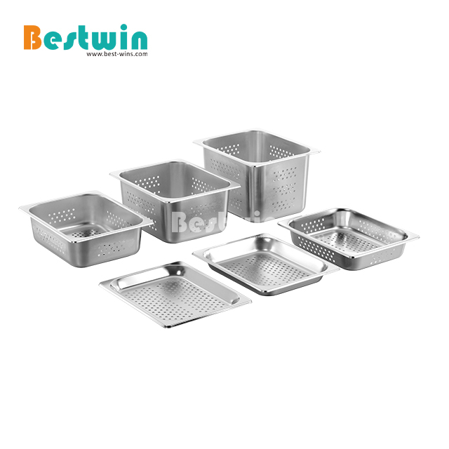 Hotel Supply 1/1 1/2 1/3 1/4 1/6 1/9 American style Stainless Steel Food Ice Cream Container Gastronorm GN Pan Stainless steel containers