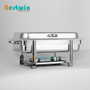 JQ833 Full Size Food Warmer Stainless Steel Catering Chafing Dishes with Hinged Lid